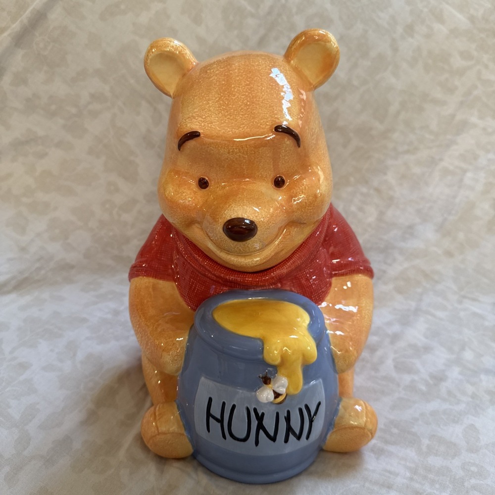 Disney Store Simply Pooh 1990's Cookie Jar Vintage Winnie the Pooh Hunny Pot